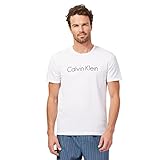 Calvin Klein Men's Branded Pyjama Top, White, M
