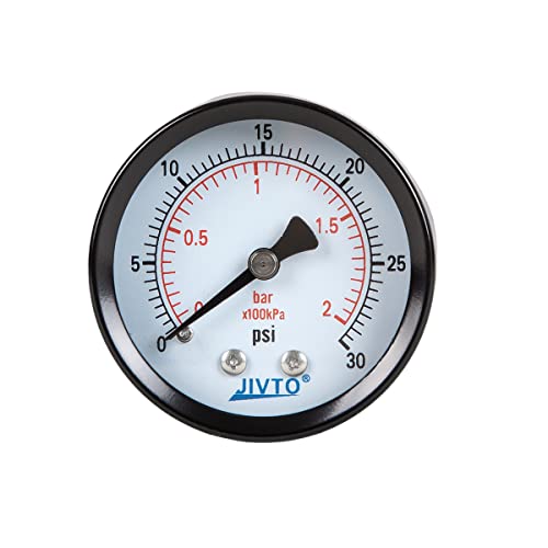 JIVTO Dry Pressure Gauge, 1-1/2