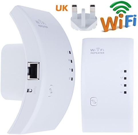XINGDONGCHI Wireless-N Wifi Repeater WLAN 802.11n/b/g Network Router Range Expander 300m 2dbi Antennas Signal Boosters (White)