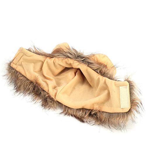 BORDSTRACT Juba De Leão Para Fantasias De Cachorro, Peruca Ajustável De Leão De Estimação, Chapéu De