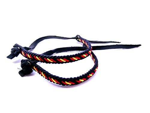 VENDOPOLIS Pack DE 2 Pulseras Pulsera SURFERA DE Cuero E Hilo Trenzada Colores Bandera ESPAÑA 2 Unidades Cover
