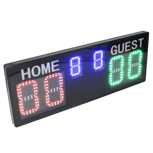 Marcador digital con control remoto para torneos escolares de baloncesto y voleibol 1