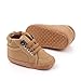 Sekantrol Baby Boys Girls First Walker Crib Newborn Shoes, Soft Rubber Sole Infant Sneakers Fashion High-Top Non-Slip Toddler Dress Moccasins Shoes (04-Brown, Infant, 12-18 Months, Medium)