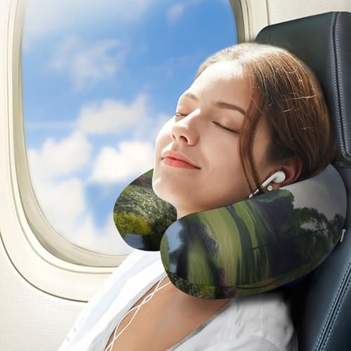 Almohada de viaje espuma viscoelástica tamaño único miniatura 3