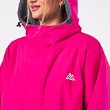 onesnug Unisex Outdoor Changing Robe Long Sleeve Coat Windproof & Waterproof Robe with Hood For Beach Wild Swimming Surfing & Walking Oversized Quick Dry (S-M, Pink) - Image 9