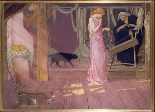 Chambre à coucher terne ? Toile décor art mural classique La Belle au bois dormant 60x90cm