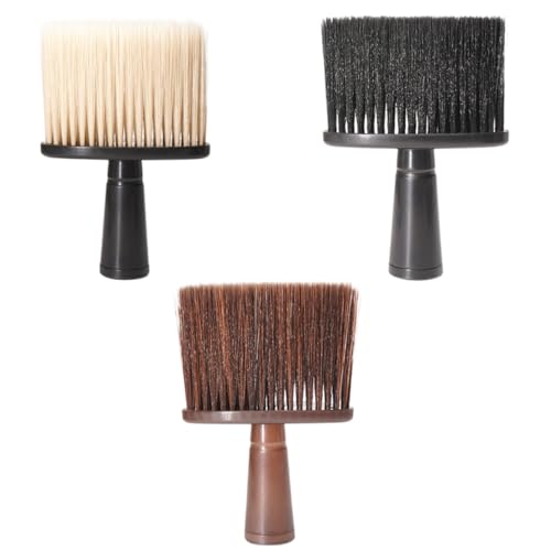 SOESFOUFU Hair Removal Brush for Barber Hair Cutting Cleaning Neck and Face Duster 3pcs Set