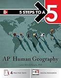 5 Steps to a 5: AP Human Geography 2026: Practice AP Tests + AP Content Review + Digital Exams