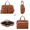 ROYALZ sac à bandoulière cuir homme/femme 'San Francisco' sacoche pour ordinateur portable 13-14 pouces sac d'affaires messager vintage, Couleur:Texas marron #2