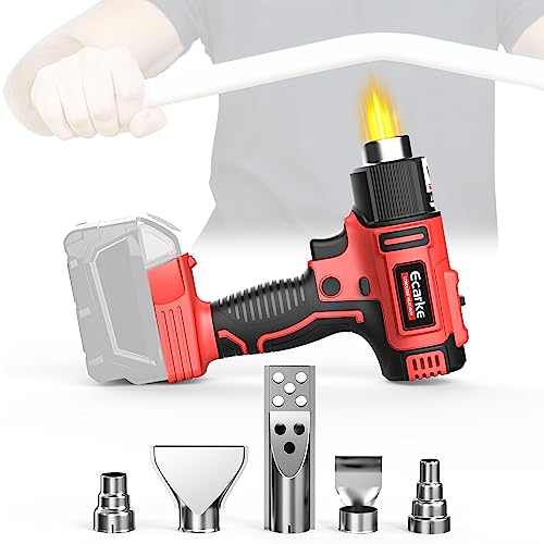 Cordless Heat Guns For Milwaukee M18 18V Battery,Ecarke Portable Heat Gun Fast Heating,Adjustable Temp Setting Overload Protection For Diy Shrink Pvc Tubing/Wrapping/Epoxy Resin/Stripping Paint #TOP7
