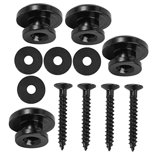 NULYLU Guitar Strap Buckles Electric Guitar Accessories Metal Button Black Random