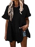 ✬【Como un regalo】: Las camisas básicas de mujer son las mejores de primavera y verano para novias, esposas y madres.
