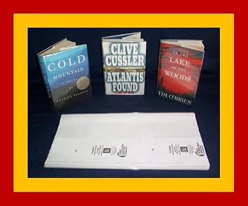 10-9 1/4" x 19" Brodart Book Covers - Center-Loading, Adjustable, Clear Mylar