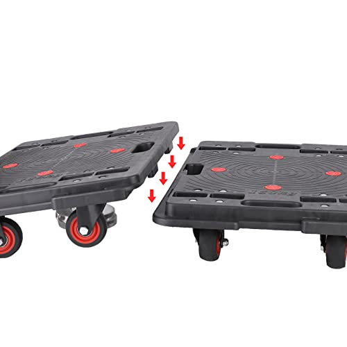 Carrito plegable portátil con ruedas giratorias 330 lbs miniatura 4