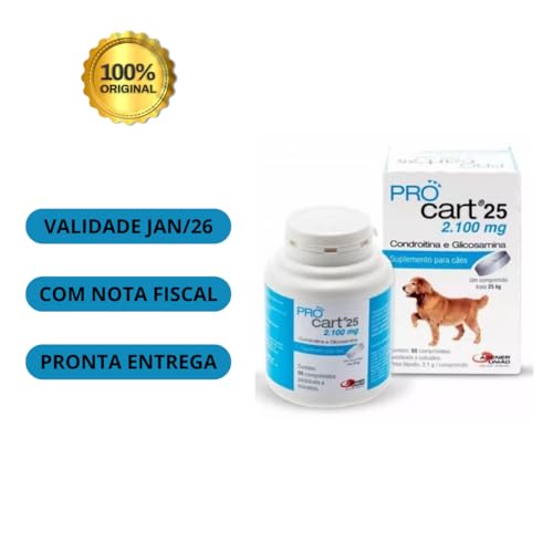 2 ProCart 25 Suplemento Para Cão Cães 120 Comp Cães 2100mg