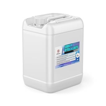 Sodium Hypochlorite 5.25% - 5 Gallon Pail - Liquid Chlorine for Water Treatment, Surface Purification, Odor Removal - Alliance Chemical