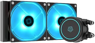 ID-COOLING AURAFLOW X 240 CPU Water Cooler RGB CPU Liquid Cooler 240mm AIO Cooler MB Sync 12V 4PIN Connector 2X120mm RGB Fan, Intel 1700/115X/1200/2066, AMD AM4/AM5
