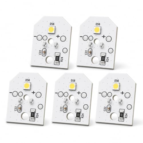Refrigerator LED Light Replacement for GE Models WR55X11132 and WR55X25754 - Compatible with WR55X30602 WR55X26486 PS4704284 3033142 EAP12172918 and AP6261806 (5PCS)