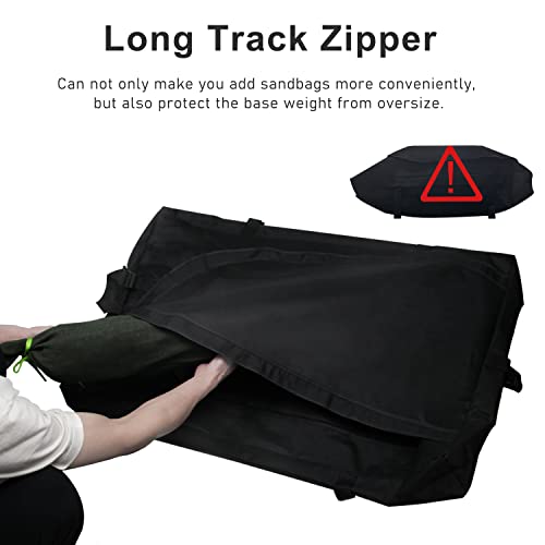 Weather-Proof Heavy Duty 600D Polyester Oxford Cloth Portable Base Anchor Weight For Basketball Hoops - Hold Up To 330 Lbs And 3 Windproof Buckles For Indoor And Outdoor(Hoop Base Not Included) #TOP5