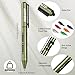 TBOACTP 4.7″ Mini 3 EDC Ballpoint Pen, Pencil and Stylus in One, with 2 Replaceable Refill, 6 Pencil Tip and 2 Stylus Tip, Ultra Long Lasting Bolt Action Pen for Office, Learning, Working Green