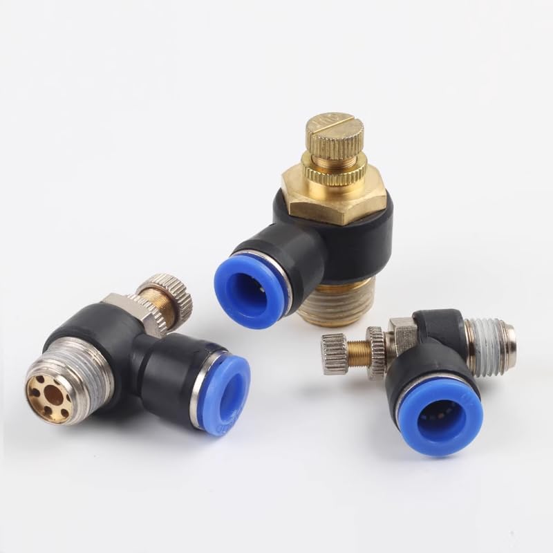 Racor regulador SL de flujo regulable con rosca 1/8 para manguera de 10mm 8