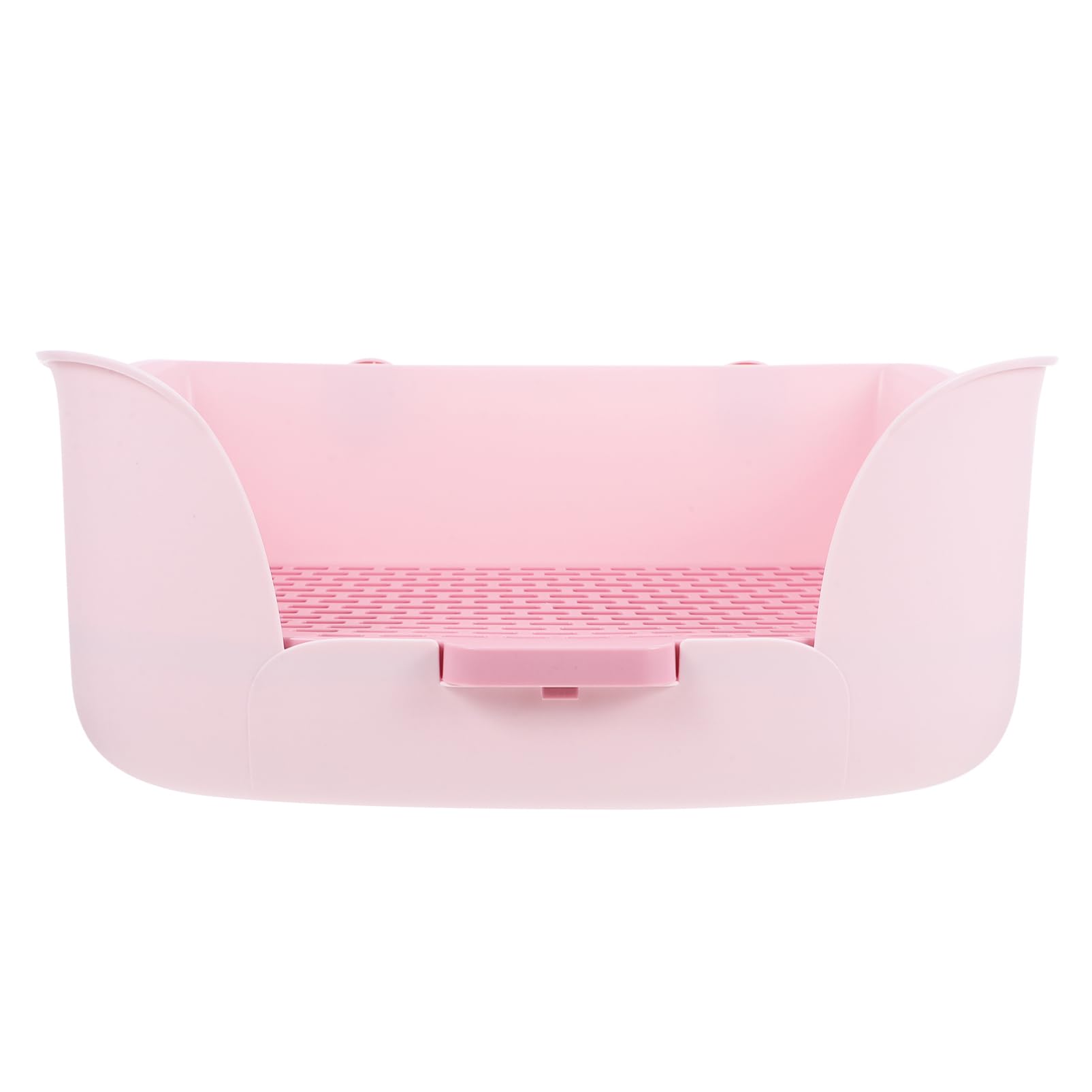 Happyyami Lettiera per Piccoli Animali WC per Conigli e Cavia Box per Rifiuti Facile da Pulire Design Rete Adatto per Coniglietti Cani e Criceti