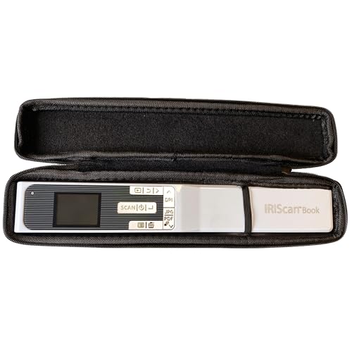 Funda rígida para escáneres de mano portátiles regle escáner IRIScan Book versión 3, 5, 5 WiFi, IRIScan 7 y compatible con escáner de documentos portátil iScan, Houkiper, AOZBZ, Mumbyn - imagen 4