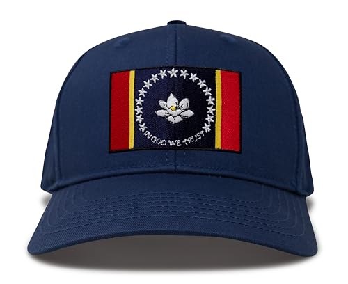 Image of International Tie State Hat for Men and Women, Adjustable Snapback Trucker Baseball Cap with Embroidered Patch