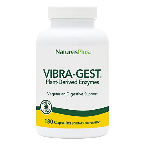 Naturesplus Vibra-Gest - 180 Capsules - Vegetarian Digestive Support Supplement With Probiotics, Live Fruit & Vegetable Enzymes - Natural Live Cultures - 180 Servings #TOP11