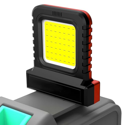 Lumière de travail portable - lampe à batterie 21V | Projection à LED réglable avec projecteur étanche à l'ampoule en cornbe | Éclairage d'interface universel pour mécanismes de garage extérieur élect