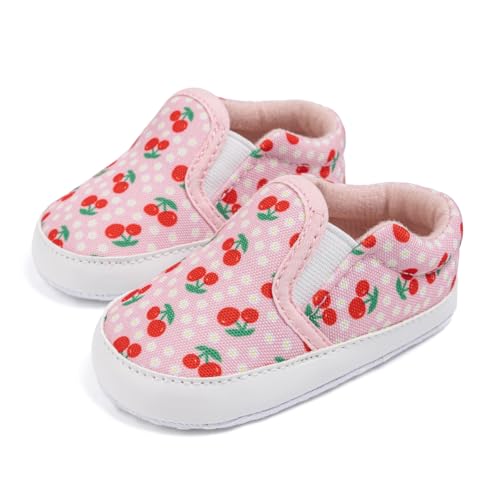 Image of Infant Baby Boys Girls Canvas Sneaker Toddler Slip On Anti Skid Newborn First Walkers Candy Shoes for 0-18 Months