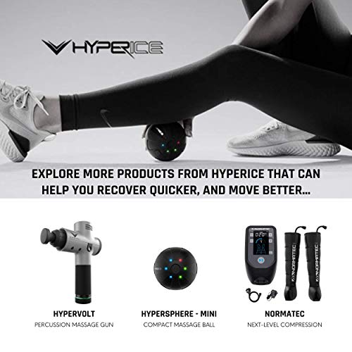 Hyperice Vyper 2.0 Rolo de ginástica vibratório de alta intensidade, Preto