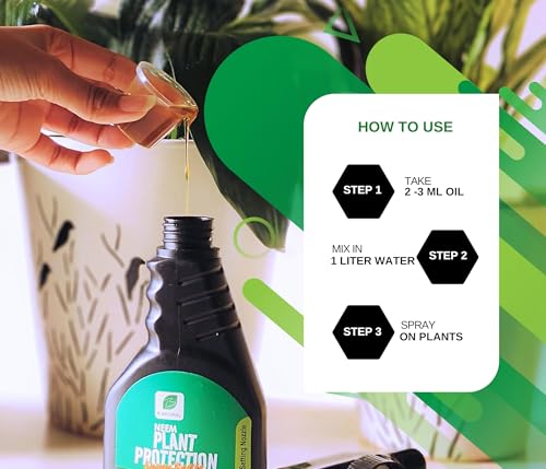 Image of Chipku Pure Cold Pressed Water Soluble Neem Oil 1 ltr Pack of 2 With Free Spray Gun Concentrate For Plants& Garden For Indoor & Outdoor Removes Aphids Fungus Thriphs For Making 50 Neem Spray Bottles