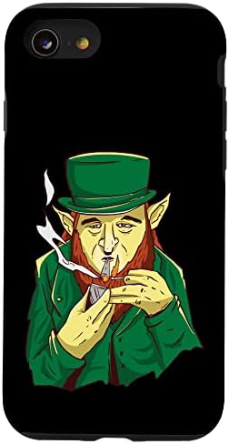 iPhone SE (2020) / 7 / 8 Pothead Leprechaun Smoking Marijuana Pipe Legalize Kush Case
