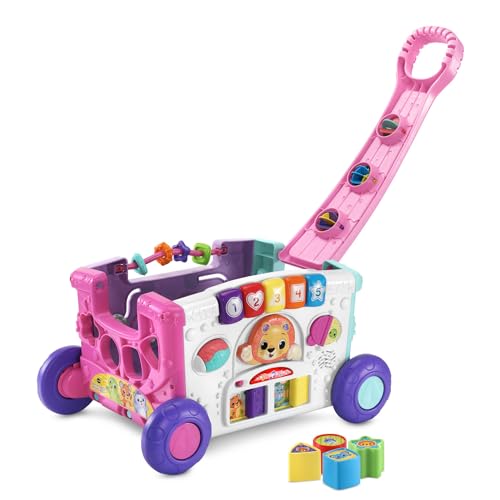 Image of VTech Sort and Discover Activity Wagon for Toddlers, Pink