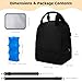 OCKLILY Pump Bag for Spectra S1 S2, Wearable Breast Pump Bags with Ice Pack, Pumping Bag with Waterproof Mat for Pump Accessories, Insulated Bottle Bags for Work Travel and Family, Black