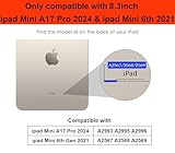 FANRTE iPad Mini 6th Generation Case 8.3 Inch 2021, Premium PU Leather Folio Stand Smart Protective Cover, Multi-Viewing Angles and Auto Wake & Sleep Function for iPad Mini 6th Gen（Blue Marble) - Image 2