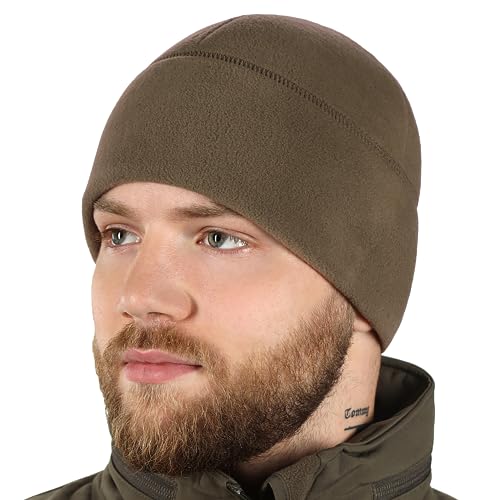 M-Tac Fleece Watch Cap - Army Military Tactical Beanie Hat Winter Skull Cap (Dark Olive, S)