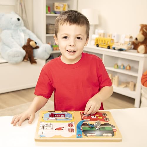 Melissa & Doug Locks and Latches Board Wooden Educational Toy - image 8