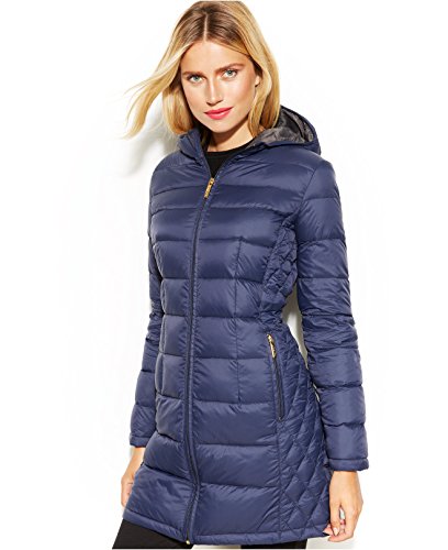 michael kors hooded quilted down packable puffer