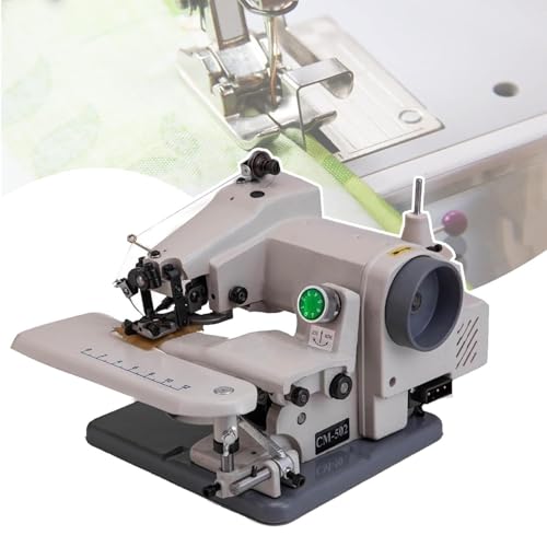 ZIJINGY Máquina de Coser y acolchar, máquina de Coser a ciegas, conmutable Entre Punto saltado 1:1 y 1:2, Costura sin Costuras(220v)