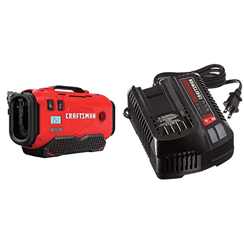 Image of CRAFTSMAN V20 Inflator with Fast Charger, Battery Sold Separately (CMCE520B & CMCB104)