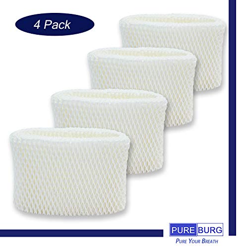 Pureburg 4-Pack Replacement Humidifier Wick Filters Compatible With Honeywell Hac-504 Hac-504Aw Hac504V1 Filter A Fits Hcm-350 Hev355 Hcm-710 Hcm-315 Hev312 Hcm-300 Hcm-500 Hcm-700 Hcm-1000 And More #TOP1
