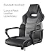 STAPLES Emerge Vector Luxura Faux Leather Gaming Chair, Black & Gray