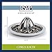 RSVP International Endurance® (JUC-PYX) Manual Hand Citrus Juicer Squeezer, Stainless Steel, 4.75 Inch Dia. | Use w/ Pyrex Cups, Bowls | For Oranges, Grapefruits, Lemons | Dishwasher Safe,Silver