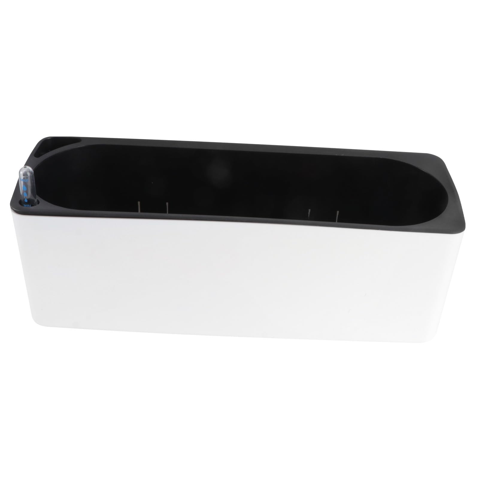 Pot de fleurs auto-arrosant blanc Zerodeko en PP résistant lot de 2 pour décoration de bureau