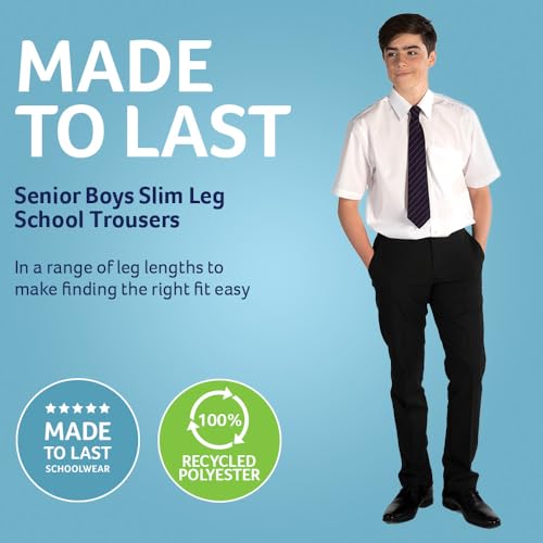 Pantalones para niños de corte slim Trutex boy para uniforme escolar 3