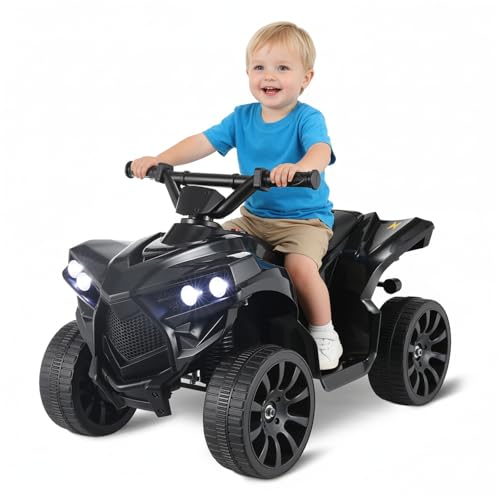 TLSUNNY 6V Kids ATV 4-Wheeler Ride On Car, Electric Motorized