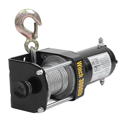 Cabrestante Eléctrico 24V con Control Remoto 3000lbs para ATV