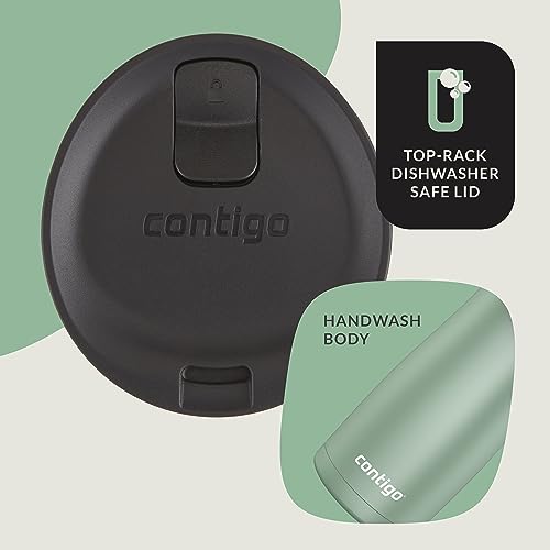 Image of Contigo West Loop 2.0 Leak-Proof Spill-Proof Insulated Stainless Steel Travel Mug, 16oz., 2 Pack, Agave Metallic & Sake Metallic